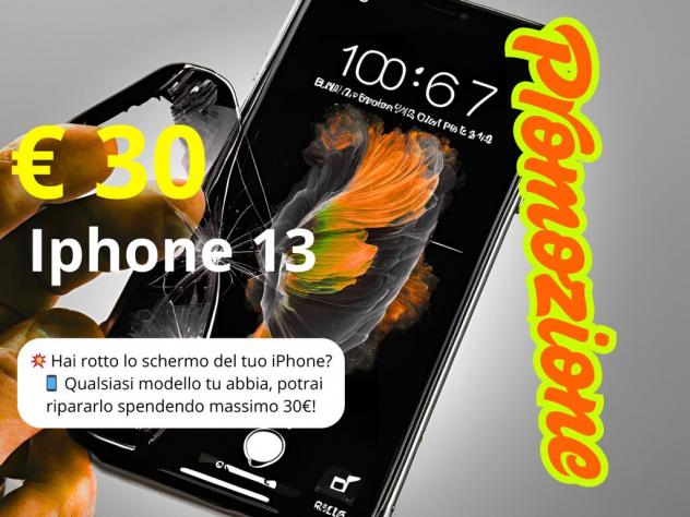 Riparazione vetro iphone 13