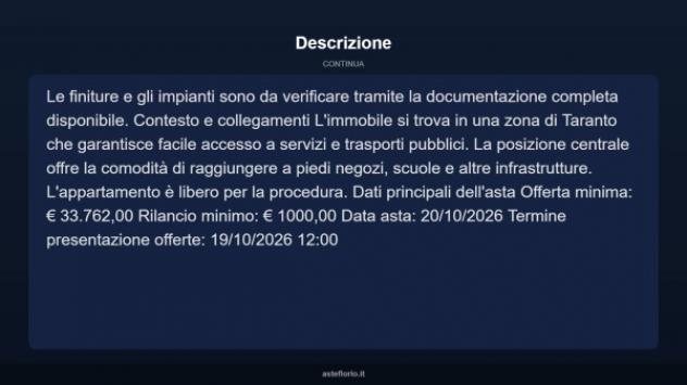 Immobile in asta di 64 m² in vendita a Taranto - Foto 17