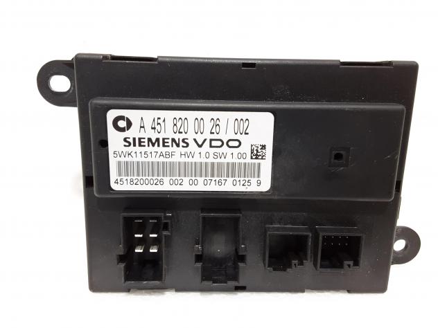 CENTRALINA CHIUSURA CENTRALIZZATA SMART Fortwo Coupé (W451) A4518200026 OM 660.950 Diesel 800 (0715)