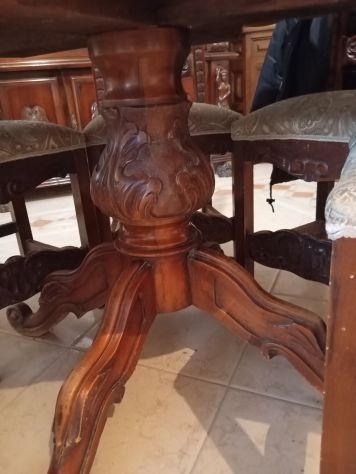 vendo sala pranzo stile noce massiccio - Foto 6