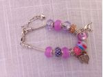 Bracciale in acciaio stile Pandora