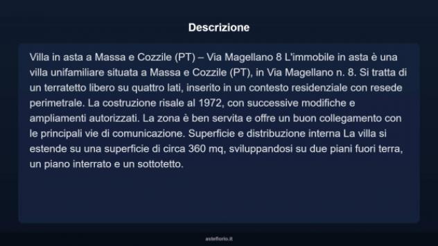Immobile in asta di 360 m² con più di 5 locali e box auto in vendita a Massa e Cozzile - Foto 17