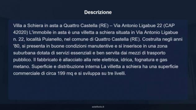 Immobile in asta di 199 m² con più di 5 locali e box auto in vendita a Quattro Castella - Foto 15