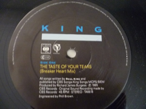 King - The taste of your tears - 12" - Foto 3