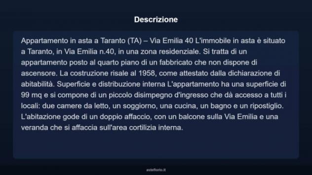 Immobile in asta di 99 m² in vendita a Taranto - Foto 16