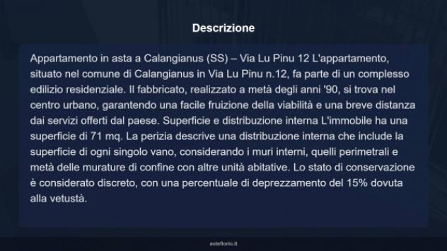 Immobile in asta di 71 m² in vendita a Calangianus - Foto 9