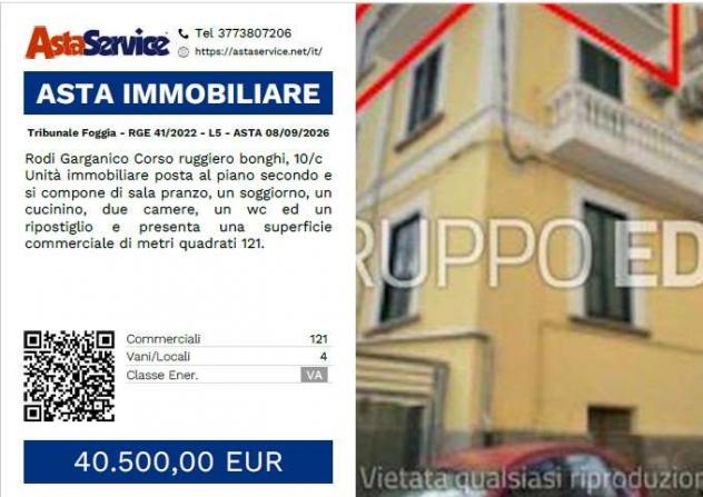 Tribunale Foggia - RGE 41/2022 - L5 - Tribunale Foggia - RGE 41/2022 - L5 - ASTA 08/09/2026