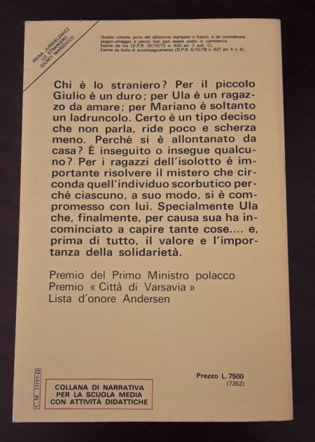 Lo straniero, IRENA JURGIELEWICZ, GIUNTI MARZOCCO 1984. - Foto 3