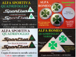 ALFA ROMEO SPORTIVA QUADRIFOGLIO VERDE copri mozzi stemma adesivo emblema logo