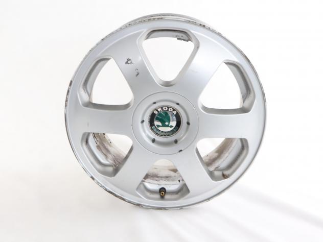 1U0601025A CERCHIO IN LEGA DA 15 POLLICI 5 FORI 6,50JX15H2 ET43 SKODA ROOMSTER 1.6 D 66KW 5M 5P (2012) RICAMBIO USATO INTERASSE 5X112