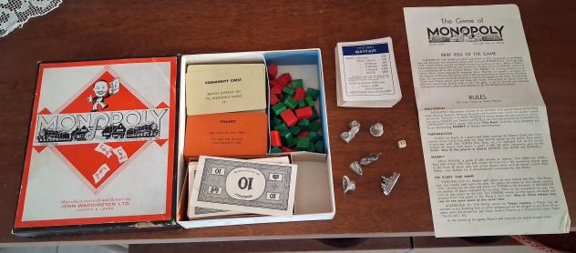 Monopoly da Collezione in edizione standard della fine degli anni '30, prodott