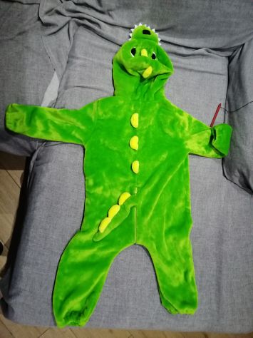 Costume di carnevale da Dinosauro taglia 90-110 cm - Foto 3