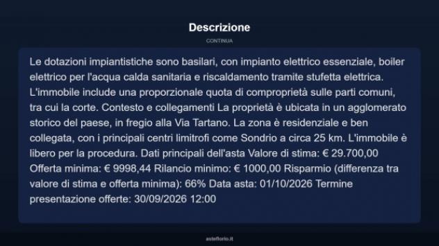 Immobile in asta di 52 m² in vendita a Talamona - Foto 12