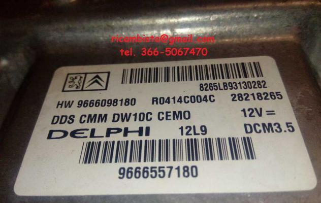 9666098180 Citroen C5 2.0 HDI centralina motore - Foto 2
