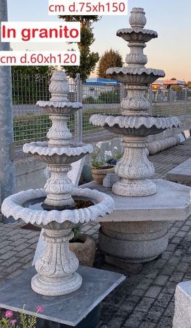 Fontana in pietra granito
