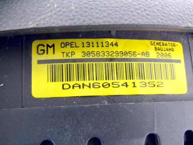 13188855 KIT AIRBAG OPEL ASTRA H 1.6 B 77KW 5M 5P (2006) RICAMBIO USATO CON CENTRALINA AIRBAG, PRETENSIONATORI CINTURE DI SICUREZZA, AIRBAG VOLANTE GU - Foto 8