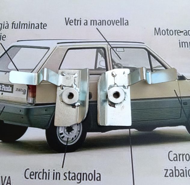 Staffe Fissaggio Barra Longitudinale Portapacchi Tetto | Fiat Panda 141 - Foto 5