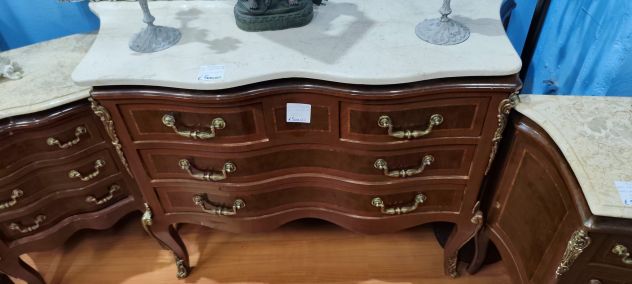 Trittico Luigi XVI in Legno di Noce – 25178 - Foto 4