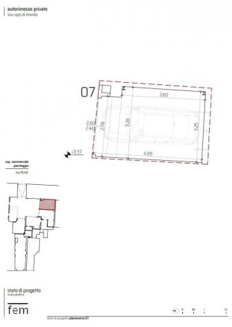 VENDESI GARAGE ZONA OBERDAN GIOBERTI DI 18,60 MQ
