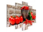 Quadro Con I Pomodori Cm.100x50 E 200x100 - ARREDALACASA