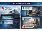 🎮 Software 3D / Animazione / VFX – AutoCAD | 3ds Max | Maya | Blender