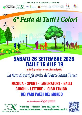 26/09 :Festa di Tutti i Colori al Parco Santa Teresa