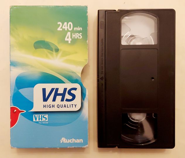 Videocassetta VHS Auchan Pal Secam High Quality 240 minuti - 4 ore