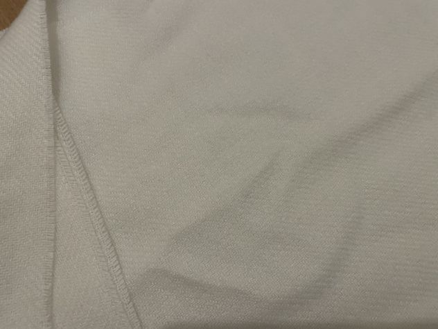 J.Hart & Bros sciarpa sfrangiata uomo, bianco caldo - Foto 4