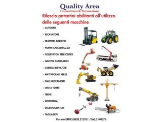 Patentini Macchine Operatrici - CORSI SICUREZZA NEI LUOGHI DI LAVORO