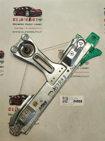 MECCANISMO ALZAVETRO POST. DX OPEL Astra J 2° Serie 13313572 (11)