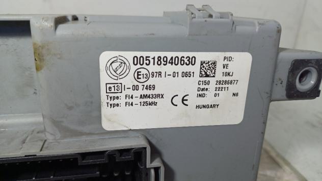 BODY COMPUTER FIAT 500 Serie 00518940630 312A2000 (0714) - Foto 2
