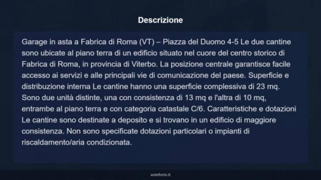 Immobile in asta di 23 m² in vendita a Fabrica di Roma - Foto 9
