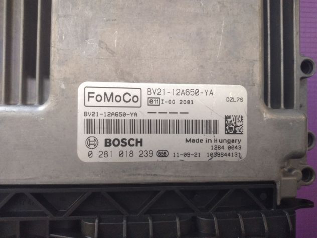 CENTRALINA MOTORE FORD FIESTA 1.4 TDCI BOSCH 0 281 018 239, 0281018239, FoMoCo B