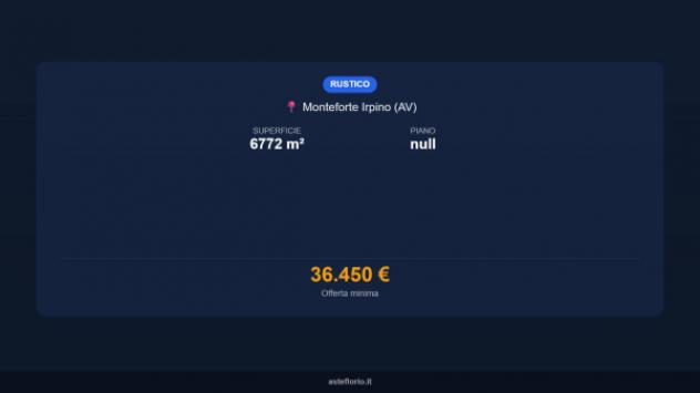 Immobile in asta di 6772 m² in vendita a Monteforte Irpino - Foto 3