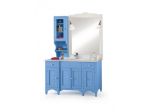 Mobile bagno con marmo e specchiera moderno laccato cod 7301