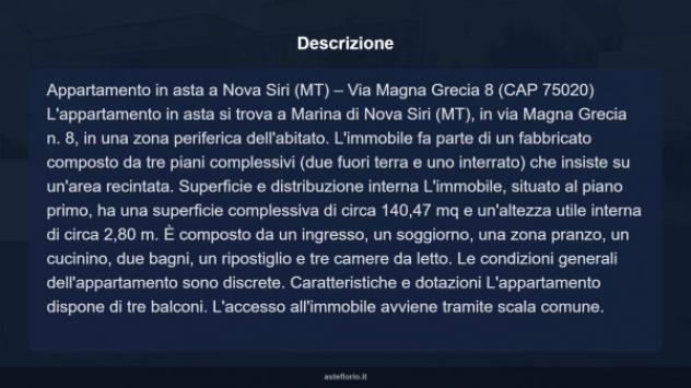 Immobile in asta di 140 m² con più di 5 locali in vendita a Nova Siri - Foto 8