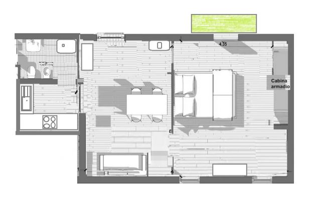 PORTA VENEZIA: BILOCALE mq. 50 € 1100 compreso spese - Foto 9
