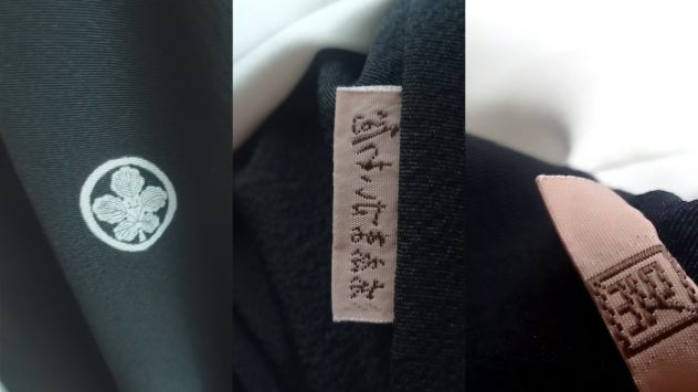 Kimono geisha vintage Kuro Tomesode - Foto 2
