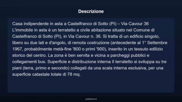 Immobile in asta di 78 m² in vendita a Castelfranco di Sotto - Foto 4