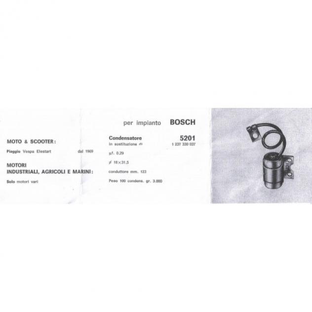 Condensatore Vespa Elestart impianto Bosch - Icet 5201 - Foto 4