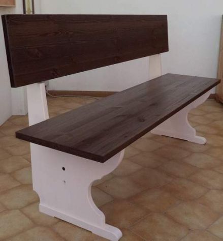 Set Firenze Panche Tavoli Bar Birreria Ristorante Stile Shabby Provenzale cod299 - Foto 3