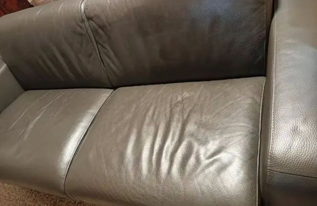 Divano/Letto 3 Posti Comodo Italia Vera Pelle Sofà - Foto 3