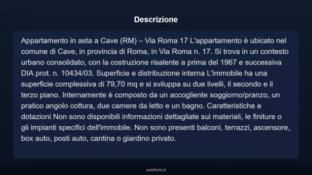 Immobile in asta di 79 m² in vendita a Cave - Foto 5