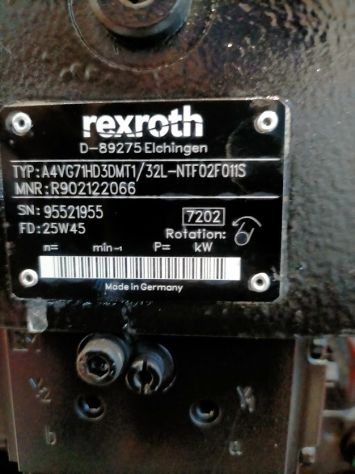 Pompa Rexroth A4VG71HD3DMT1 - Foto 2
