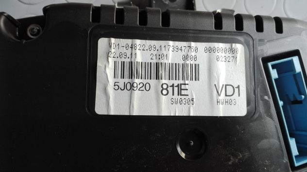 Quadro strumenti Skoda Fabia 1.2 TSI del 2012 (5J0920811E) - Foto 3