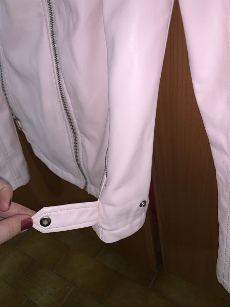 BELLA GIACCA IN OTTIME CONDIZIONI DA DONNA IN FINTA PELLE ROSA MARCA”CALLIOPE BA - Foto 7