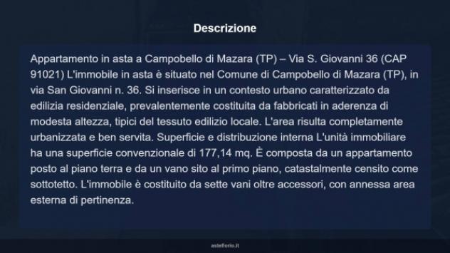 Immobile in asta di 177 m² con più di 5 locali in vendita a Campobello di Mazara - Foto 15