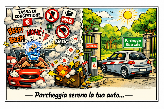 Vendesi trilocale terzo piano ascensore-parco chiuso posto auto e moto e cantina - Foto 2