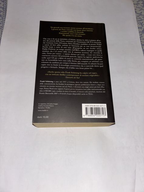 LIBRO ROMANZO THRILLER SILENZIO ASSOLUTO DI FRANK SCHÄTZING 1’ STAMPA ORIGINALE - Foto 8