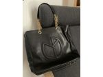 Borsa fattura artigianale in pelle color nero